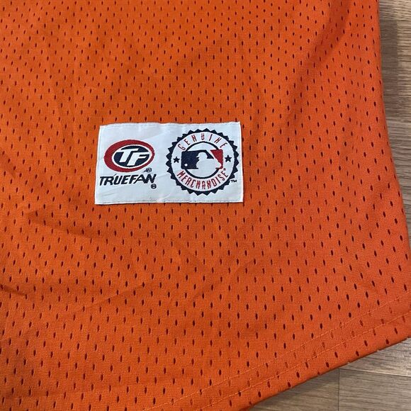 VTG True Fan San Francisco Giants Jersey Size XL Orange Short Sleeve MLB - Picture 5 of 8